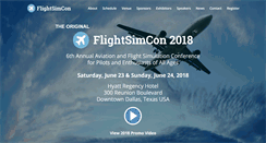 Desktop Screenshot of flightsimcon.com