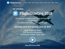 Tablet Screenshot of flightsimcon.com